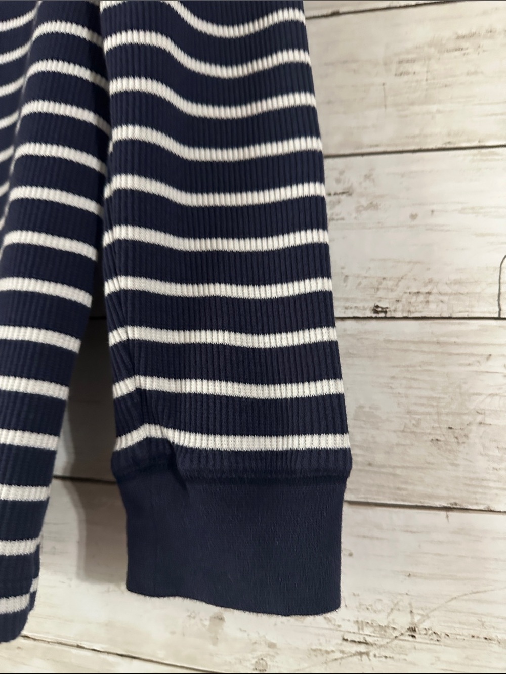 Vintage Y2K U.S. Polo Assn. Striped Ribbed Thermal Long sleeve size Large - Picture 11 of 16